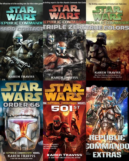 Star Wars: Republic Commando - Novels, Audiobook, Stories, Comics, Music and Extras Collection - Karen Traviss